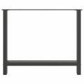 vidaXL Nohy k jedálenskému stolu, antracitové, 2 ks, 90 x (72-73) cm, oceľové