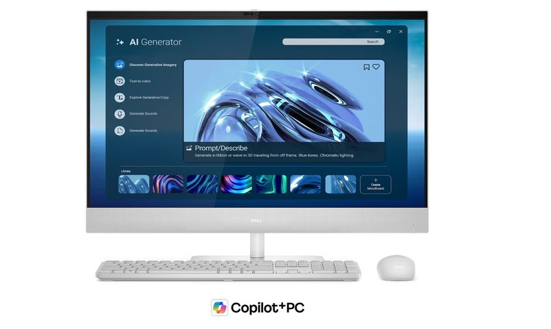 Dell/27 EC27260/27''/FHD/U5-322/16GB/512GB/Intel int/W11P/Biela/1R