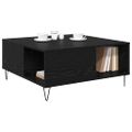 vidaXL Konferenčný stolík Čierny dub 80 x 80 x 36,5 cm