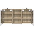 vidaXL Set kabinetov do kúpeľne 3 ks 126 x 16 x 62.5 cm