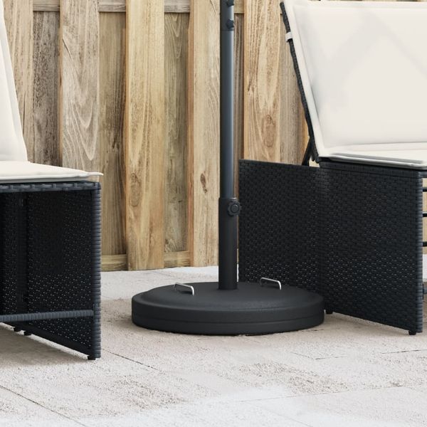 vidaXL Podstavec pod slnečník s rúčkami pre Ø38/48 mm tyče 25 kg kruh