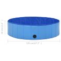 vidaXL Skladací bazén pre psov modrý 120x30 cm PVC
