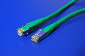 S/FTP patchkabel kat. 6, 0,3m, zelený