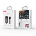 XO car charger CC70 PD 30W 1x USB-C black + cable USB-C - USB-C