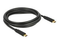 USB kábel - USB-C (M) do USB-C (M) - USB 3.1 Gen 1 - 5 A - 2 m - čierna