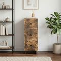 vidaXL Zásuvkový kabinet Dymový dub 33 x 34,5 x 90 cm Kompozitné drevo