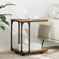 vidaXL Bočný stôl Staré drevo 50 x 35 x 55.5 cm Kompozitné drevo