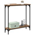 vidaXL Konzolový stôl Staré drevo 75 x 22,5 x 75 cm Kompozitné drevo