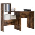vidaXL Stôl Dymová dub Kompozitné drevo 131,5 x 50 x 106,5 cm