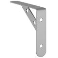 vidaXL Držiaky políc 4 ks 15x2,5x11,5 cm strieborná nerezová oceľ