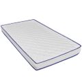 vidaXL Posteľ+LED a matrac, pamäťová pena, sivohnedá, látka 90x200 cm