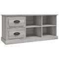 vidaXL TV skrinka sivý dub sonoma 102x35,5x47,5 cm kompozitné drevo