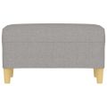 vidaXL Lavica bledosivá 70x35x41 cm látka