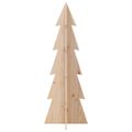 vidaXL Drevený vianočný stromček 112 cm masívna borovica