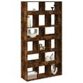 vidaXL Deliaca stena dymový dub 100x33x187,5 cm kompozitné drevo