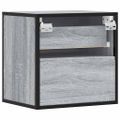 vidaXL Nástenné nočné stolíky 2 ks sivá sonoma 40x31x39,5 cm