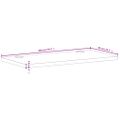 vidaXL Doska stolíka 100x50x2,5 cm masívny buk