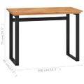 vidaXL Písací stôl 100x45x75 cm masívne teakové drevo