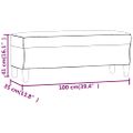 vidaXL Lavička hnedá 100x35x41 cm umelá koža