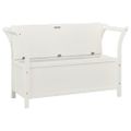 vidaXL Lavica biela 107x45x75,5 cm masívna jedľa