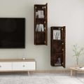 vidaXL Nástenné TV skrinky 2 ks dymový dub 30,5x30x110 cm