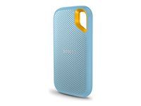 SanDisk Extreme Portable V2 - SSD - šifrovaný - 4 TB - externý (prenosný) - USB 3.2 Gen 2 (USB-C konektor) - AES 256 bitov - azúrovomodrá