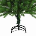 vidaXL Vianočný stromček s 150 LED-i so stojanom Zelená 120 cm PE