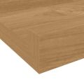 vidaXL Stenná polica 2 ks Hnedá 115 x 9 x 3 cm Kompozitné drevo