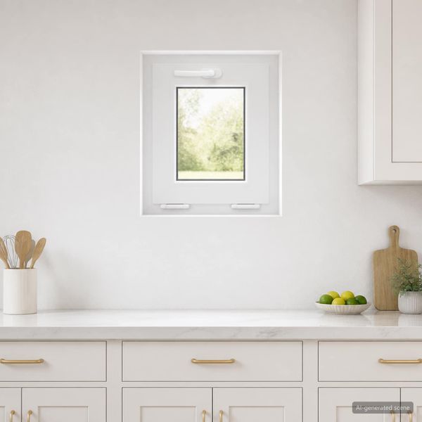 vidaXL Biele vnútorné farby okna v suteréne RISOR 40 x 45 cm
