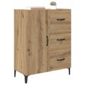 vidaXL Servírovacia skriňa Remeselný dub 69,5 x 34 x 90 cm