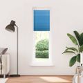 vidaXL Plisovaná roleta modrá 65x200 cm, šírka látky 64,4 cm, polyester