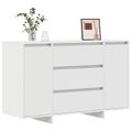 vidaXL Servírovacia skriňa Biela 120 x 41 x 75 cm Kompozitné drevo