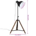 vidaXL Podlahová lampa 25 W čierna 75x75x90-150 cm E27