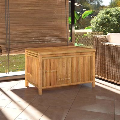 vidaXL Záhradný úložný box 90x52x55 cm bambus