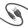 USB kábel Baseus Jelly Lightning, 2,4 A, 1,2 m (čierny)