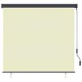 vidaXL Roleta Krémová 180 x 250 cm Textil a hliník