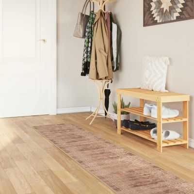 vidaXL Behúň MARSA Biely 50 x 400 cm Polyester a PVC