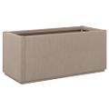 vidaXL Záhradný kvetináč svetlosivý 80x36x35 cm PP