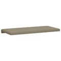 vidaXL Vankúš na lavičku Textúrovaná zamat Khaki Hĺbka 35 cm
