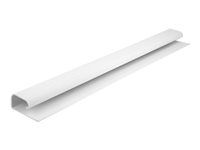 Káblový kanál - montáž pod stôl - 40 cm - biela (balenie 2)