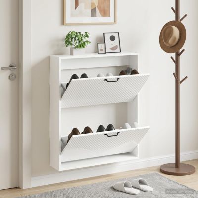 vidaXL Nástenný botník HOORN 71 x 17 x 86 cm Kompozitné drevo