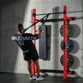 Multifunkčný skladací posilňovací stojan - Power Rack HMS KLT34 červený