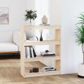 vidaXL Knižnica/deliaca stena 80x30x103,5 cm masívna borovica