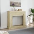 vidaXL Obloženie krbu dub sonoma 100x30x87,5 cm kompozitné drevo