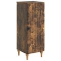 vidaXL Servírovacia skriňa Dymový dub 33 x 34,5 x 90 cm