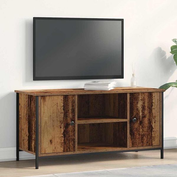 vidaXL TV skrinka Staré drevo 100 x 40 x 50 cm Kompozitné drevo