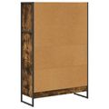 vidaXL Knižnica 80 x 30 x 121 cm Kompozitné drevo Dymová dub