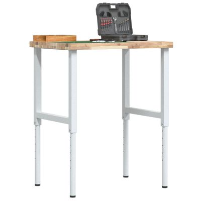 vidaXL Pracovný stôl 80x60x(73-99,5) cm masívna akácia obdĺžnik