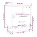 vidaXL Nočné stolíky 2 ks medovo-hnedé 40x34x45 cm borovicový masív
