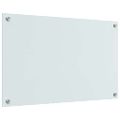 vidaXL Kuchynský obklad 2 ks Biela 80 x 50 cm tvrdené sklo